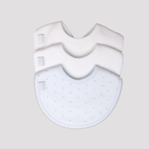 Baberos Celeste Estrellas Pack x 3