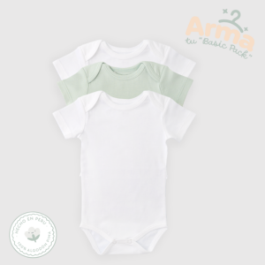 Pack X3 Body Cuello Americano Manga Corta