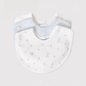 Baberos Mush Mush Celeste Pack x 3