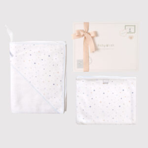 Pack Toalla + Manta Little Star Celeste