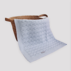 Manta Tejida XL Celeste
