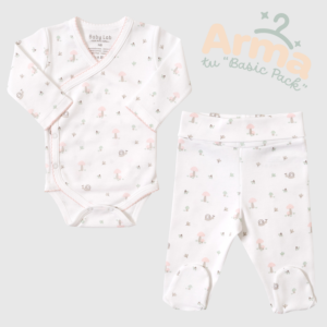 Pack X2 Body Cruzado + Pantalón Pretina Mush Mush Rosa