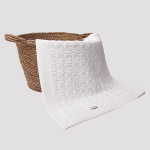 Manta Tejida XL Blanca