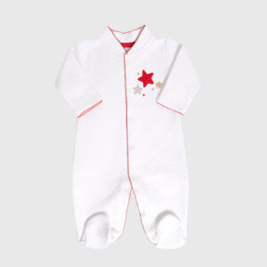 Enterizo Jacquard Star Blanco