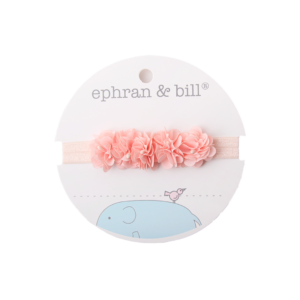 Vincha NB Flores Salmon