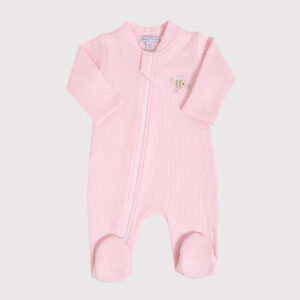 Enterizo Jacquard Sweet Nature Rosa Zipper