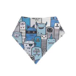 Babero Bandana Monster Blue