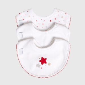Baberos Little Star Roja X3