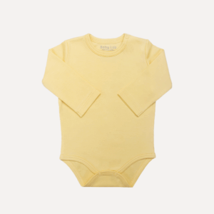 Body Clásico Manga Larga Amarillo