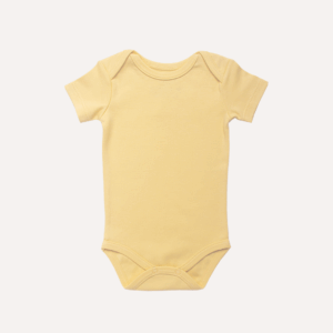 Body Cuello Americano Manga Corta Amarillo