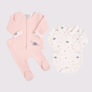 Set Baby Dots In Love Rosa