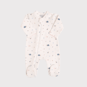 Enterizo Jacquard Dots In Love Zipper