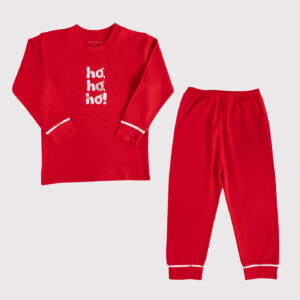 Pijama Pima 2 piezas Rojo Ho Ho Ho Niño