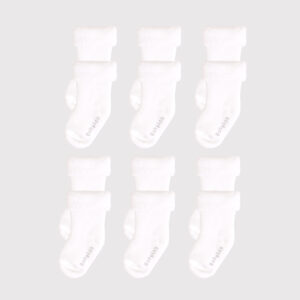 Media Bebé Afelpada Blanca x6 Pares