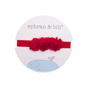 Vincha NB Flores Rojas