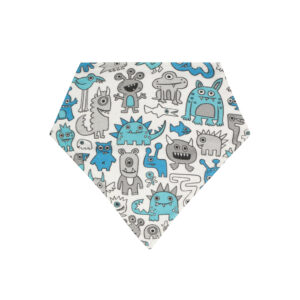 Babero Bandana Monster Blue