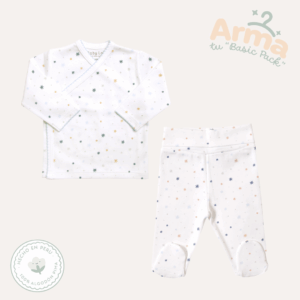 Pack X2 Chaqueta Cruzada + Pantalón Pretina Litlle Star Celeste
