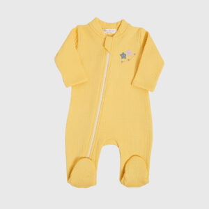 Enterizo Jacquard Origin Amarillo Zipper