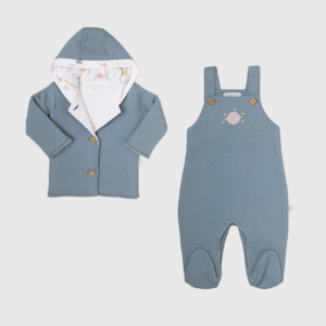 Set Jumper C/Pie + Casaca Origin Acero