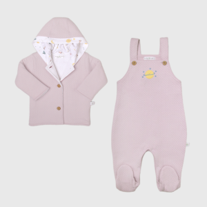 Set Jumper C/Pie + Casaca Origin Lavanda