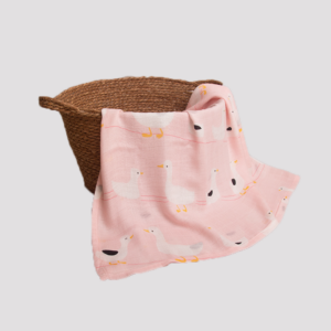 Manta Muselina Rosa