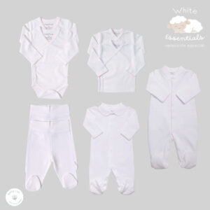 Set White Jackard Niña